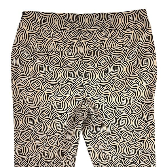 Chicos Size 00T US XS 2 Tall So Slimming Brigitte Geo-Print Slim Ankle Pants Tan - Picture 6 of 11